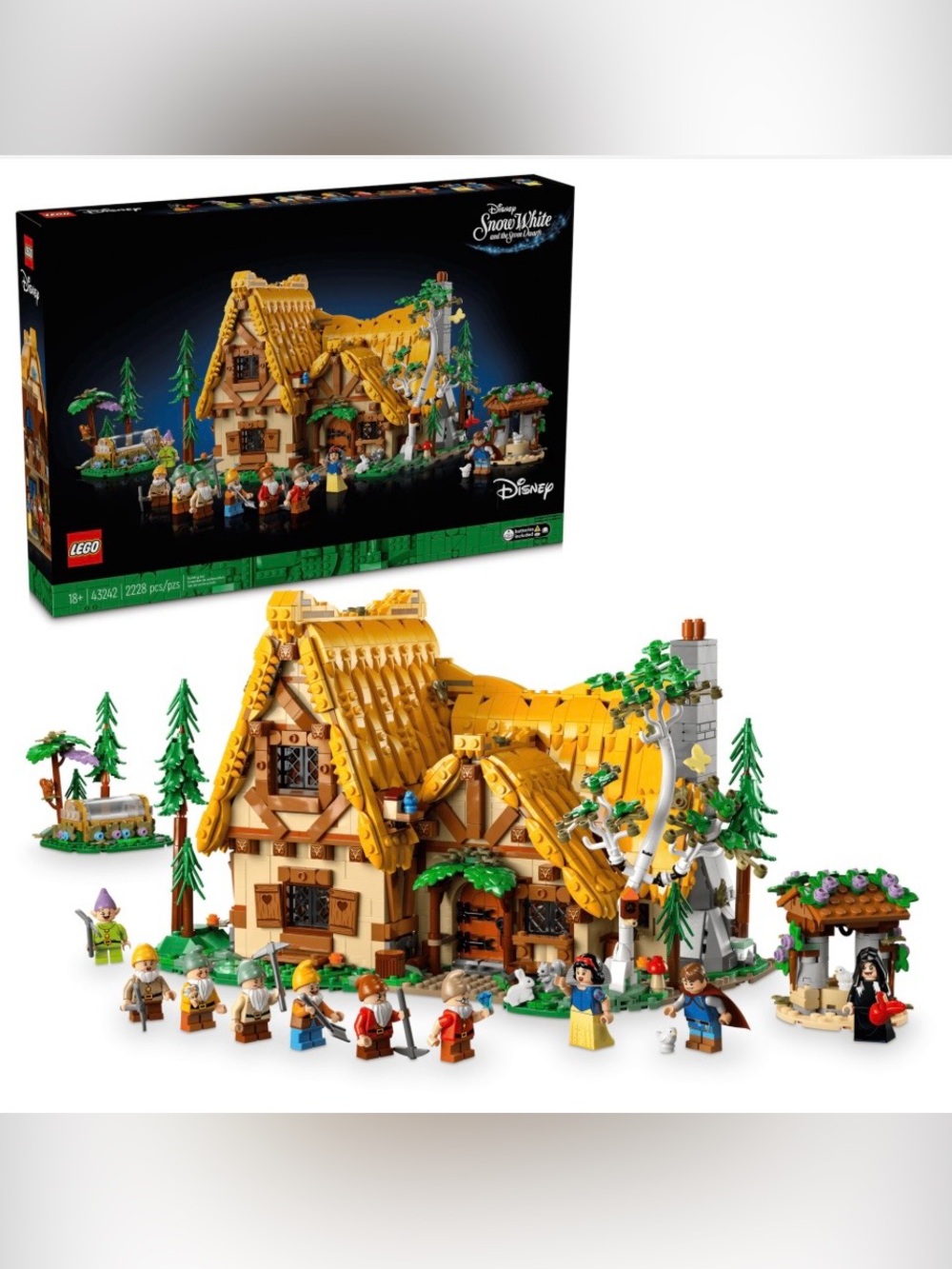 New LEGO Disney Princess 43242 Snow White and the Seven Dwarfs' Cottage Sealed